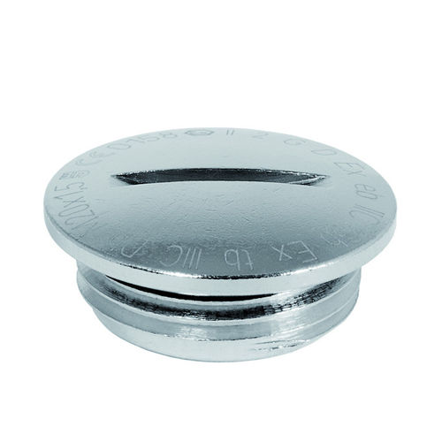 Round plug - V102-1xxx-zz-EX series - Jacob GmbH - threaded / nickel-plated brass / for hazardous areas