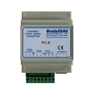 Ethernet converter - PC-E - BRAINCHILD ELECTRONIC CO., LTD - serial / RS-232 / RS-485