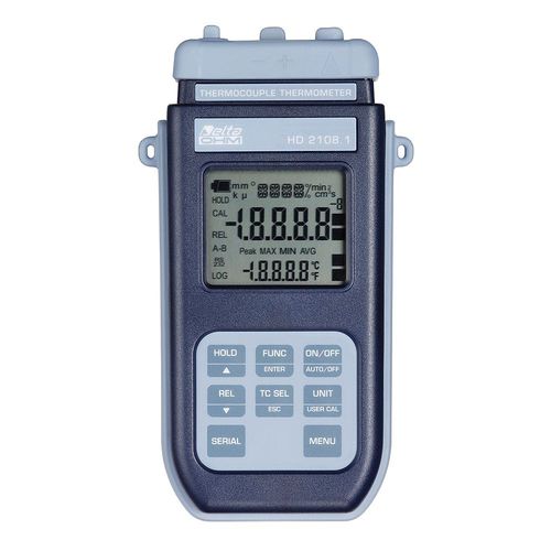 Thermocouple thermometer - HD2108.1 - Delta OHM - digital / °C / K