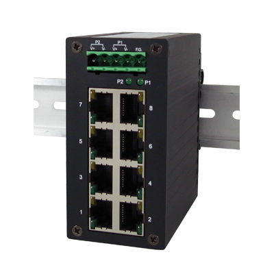Unmanaged switch - EH2308 - Atop Technologies - 8 ports / 10/100BaseT(X) / DIN rail