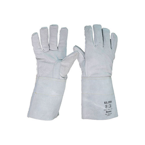 Work glove - Grey Boston - Microlin Cooper Ltd - mechanical protection / heat-resistant / cowhide