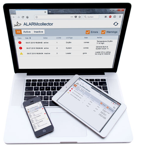 Control mobile app - ALARMcollector - motan gmbh