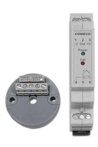 DIN rail mount temperature transmitter - -50 °C ... +1 300 °C | TRN series - Comeco Control & Measurement - thermocouple / analog / process