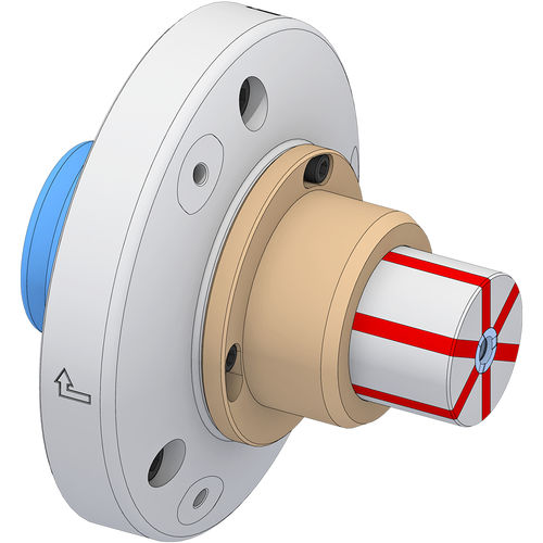 Workpiece clamping chuck with adapter - MANDO Adapt T812 - HAINBUCH GMBH SPANNENDE TECHNIK - dead length / precision