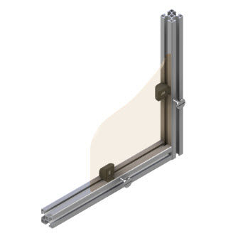 Profile panel-mounting block - 22.1250/0 - Minitec