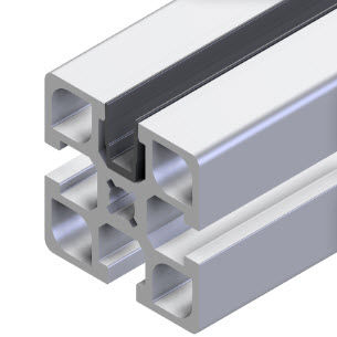 PVC cover profile - 22.1070/1 - Minitec - grooved / extruded