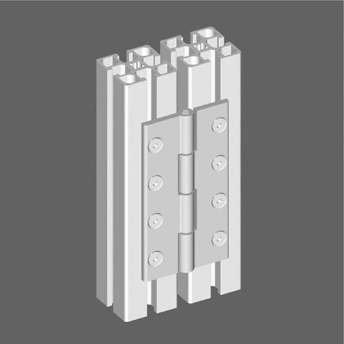 Pivot hinge - 21.0970/0 - Minitec - aluminium / screw-in / 180°
