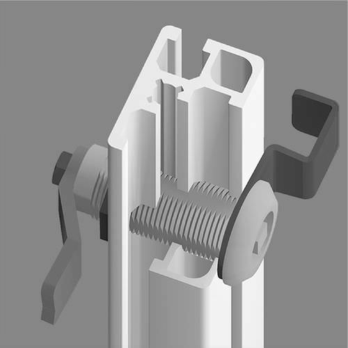 Cam latch - 21.1087/6 - Minitec - steel