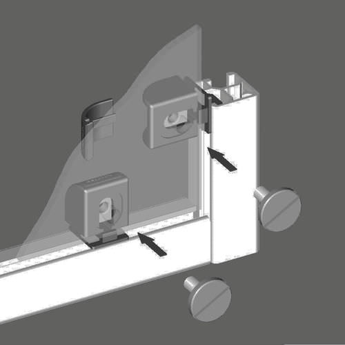 Profile panelmounting block 22.1255/0 Minitec