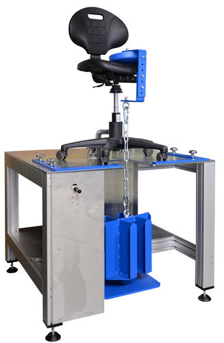 Stability test stand - Hegewald & Peschke Meß- und Prüftechnik GmbH - for furniture / for chair / for materials