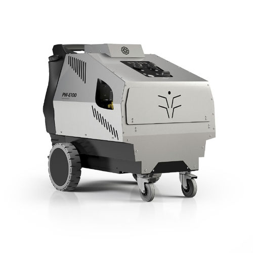 Hot water high-pressure cleaner - PW-E100 STAINLESS STEEL series - IPC - three-phase / mobile / stainless steel