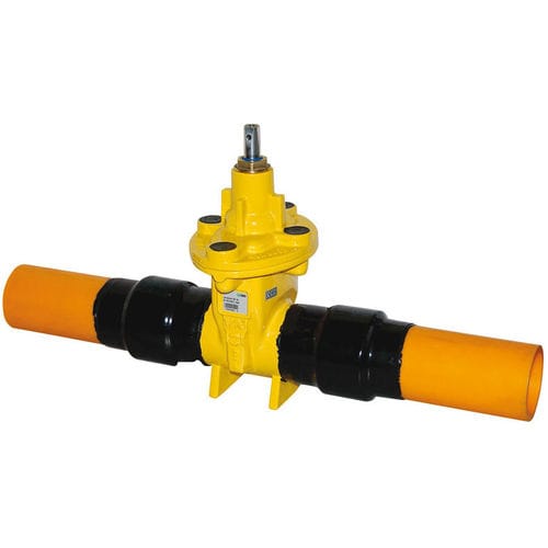 Gate valve - EKO®plus PE - VAG-Group - manual / for gas / for pipelines