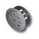 Round plug - PLV Series - West Coast Lockwasher - non-threaded / nylon / vent