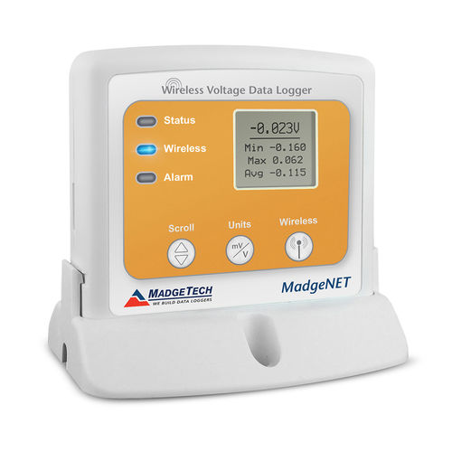 Voltage data-logger - RFVolt2000A - MadgeTech - wireless / with LCD display / for monitoring