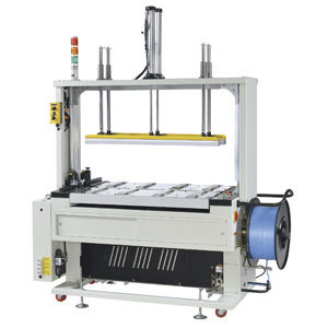 Fully-automatic strapping machine - JN-85PBTAPN - Jangzin Industrial - for cardboard boxes / with press / horizontal