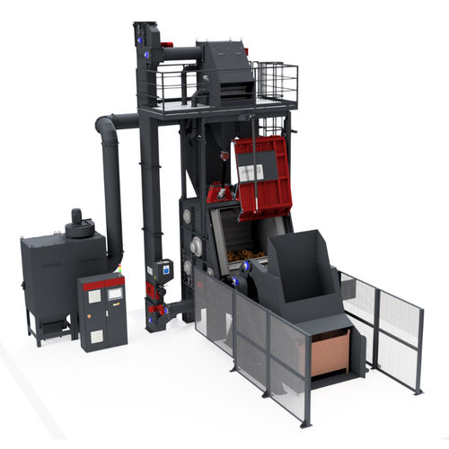 Belt shot blasting machine - GG - Gostol TST - rotary drum / turbine / for bulk materials