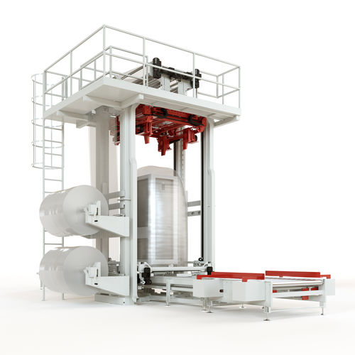Automatic hood machine - Officina Bocedi - shrink film / for pallet / vertical