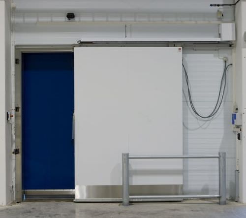 Sliding door - AS1501F - DAN-doors - metal / for cold storage / industrial