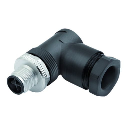 Data connector - 814 series - Franz Binder GmbH + Co. Elektrische Bauelemente KG - electrical power supply / elbow / male