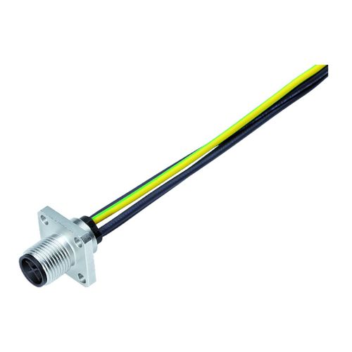 Data connector - 814 series - Franz Binder GmbH + Co. Elektrische Bauelemente KG - electrical power supply / male / M12