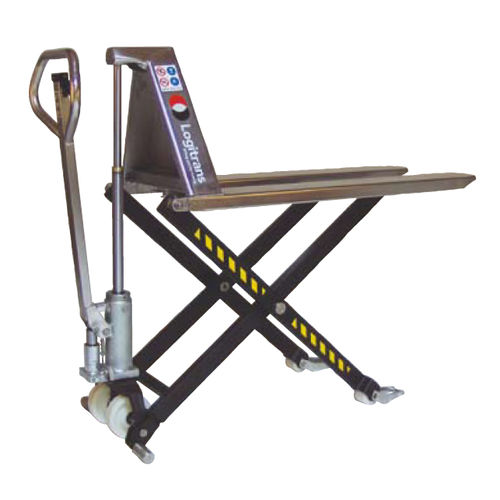 Hand pallet truck - HL RF-Inox - Logitrans - high-lift / stainless steel / for the food industry