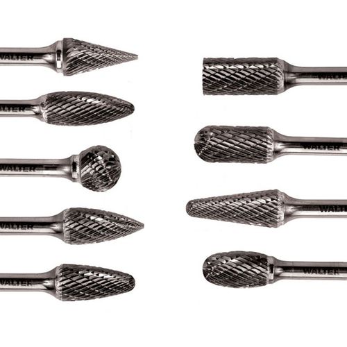 Solid milling cutter - 01-V series - WALTER - burr / tungsten carbide / for steel