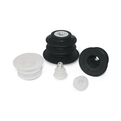 Vacuum suction cup for heavy-duty applications - 013527  - VUOTOTECNICA - bellows / circular / silicone