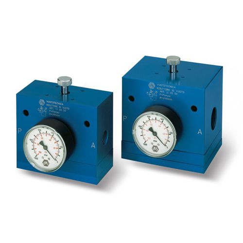 Diaphragm vacuum regulator - 110350  - VUOTOTECNICA - dial