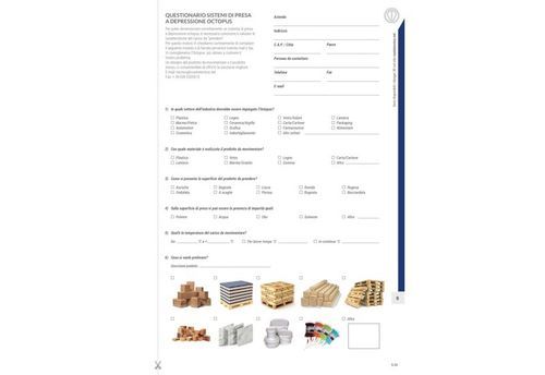 Bellows suction cup - OCTOPUS - VUOTOTECNICA - stainless steel mesh / rubber / anodized aluminum