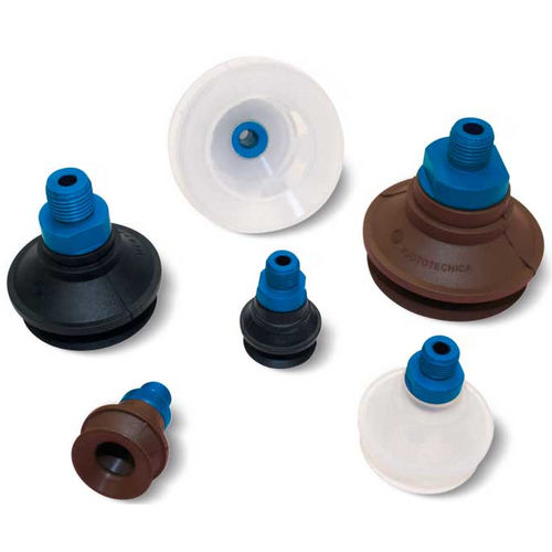 Bellows Vacuum Suction Cup - 012219 - VUOTOTECNICA - Silicone / Rubber ...