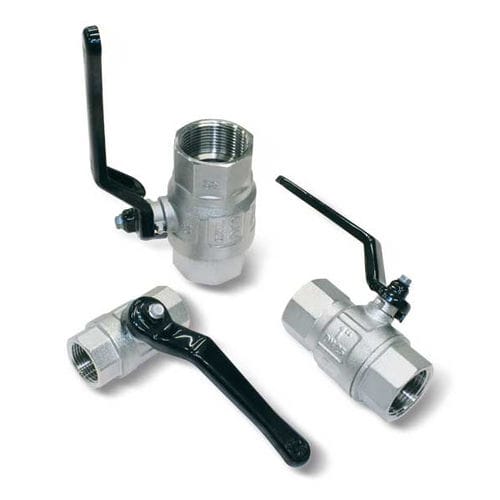 Ball valve - 130110 - VUOTOTECNICA - lever / vacuum / nickel-plated brass