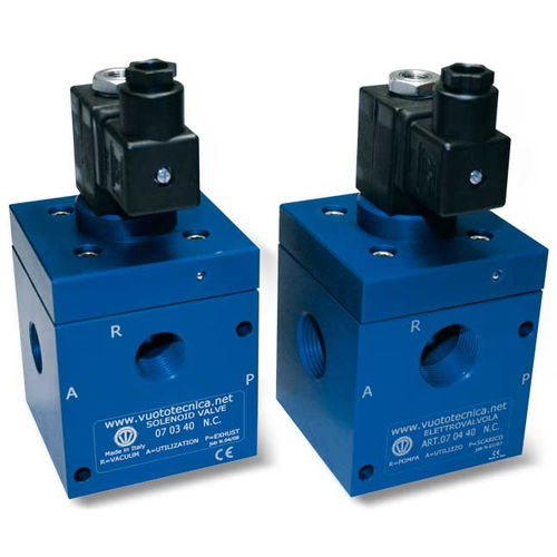 Direct-operated solenoid valve - 070x40N series - VUOTOTECNICA - 3-way / NC / NO