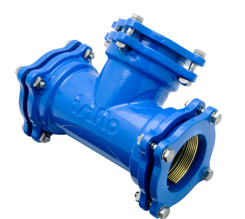 Hydraulic fitting - 125 - Isiflo AS - flange / T-shaped / cast iron