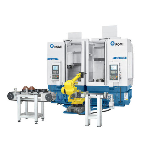 Vertical turning center - VTL 500 series - Romi - CNC / 2-axis / rigid