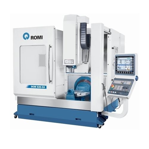 5-axis CNC machining center - DCM 620 series - Romi - vertical / with rotary table / high-precision