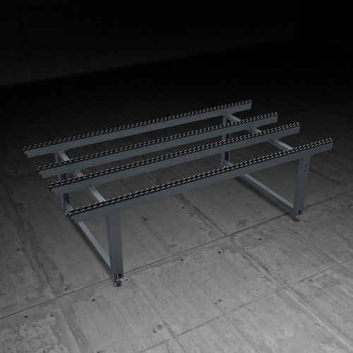 Roller conveyor - LINK - Emmegi Group - with adjustable slope / handling / transfer