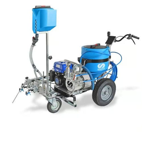Mobile spray unit - Dalì Plus - LARIUS SRL - paint / pneumatic / manual