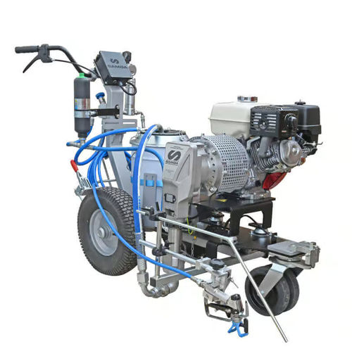 Mobile spray unit - Dragon - LARIUS SRL - paint / pneumatic / manual