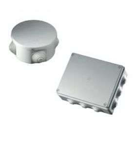 Wall-mounted junction box - EC400C6 - Elettrocanali - fire-resistant / plastic / with elastic membranes