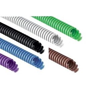 Corrugated conduit - TC15 series     - Elettrocanali - for cables / for electrical cables / PVC