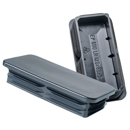 Finned plug - EP 600  - PROTEC - rectangular / male / low-density polyethylene (LDPE)