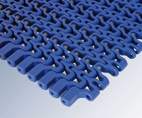 Modular conveyor belt - C12 series - Afher Eurobelt - flush grid / polypropylene / industrial