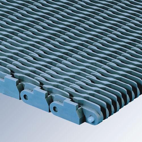 Modular conveyor belt -  E41 series - Afher Eurobelt - polypropylene / raised-rib / industrial