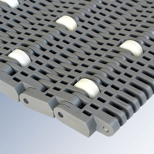 Modular conveyor belt - E40 series - Afher Eurobelt - plastic / roller / industrial