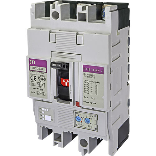 Thermal circuit breaker - 004671042 - ETI - low-voltage / short-circuit / adjustable
