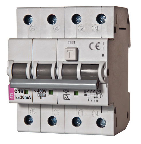 AC residual current circuit breaker - 002174511 - ETI - 2-pole / modular / molded case