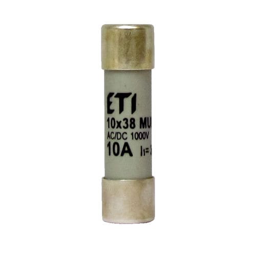 Cylindrical fuse - 002625404 - ETI - Class gR / 10x38 / for multimeters