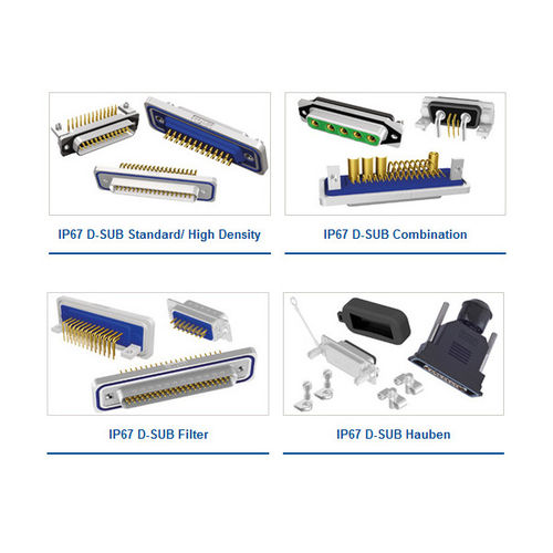 D-sub connector - CONEC Elektronische Bauelemente GmbH - data / for industrial use / IP67