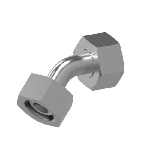 Female hydraulic adapter - 45 VO series - Dietzel - steel / zinc / with O-ring