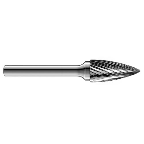 Solid milling cutter - 44 series  - Cerin s.p.a. - burr / coated / with cylindrical shank
